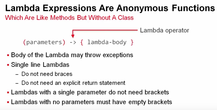 Figure 1: Lambda expression syntax
