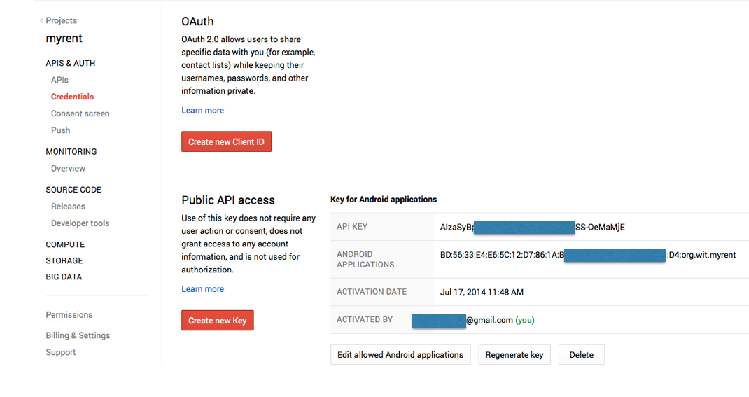 Figure 9: Public API access