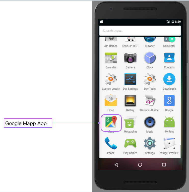 Figure 1: Install Google Maps App from Play Store