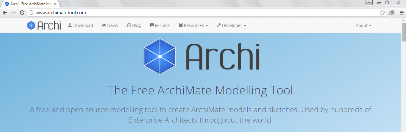 Free ArchiMate Modelling Tool